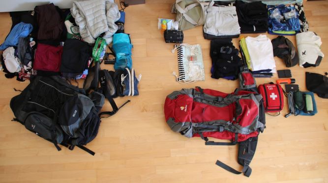 Rucksack packen